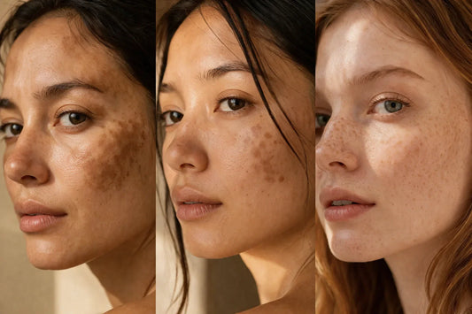 Melasma, pete pigmentare și pistrui pe tenul feminin – cum arată diferențele vizuale ale hiperpigmentării