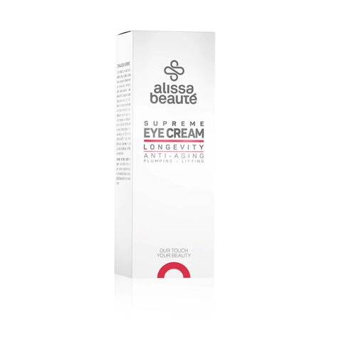 SUPREME EYE CREAM | 30 ml cremă contur ochi anti-aging. Dermato cosmetice profesionale vegane, testate dermatologic pentru un ten sănătos și strălucitor.