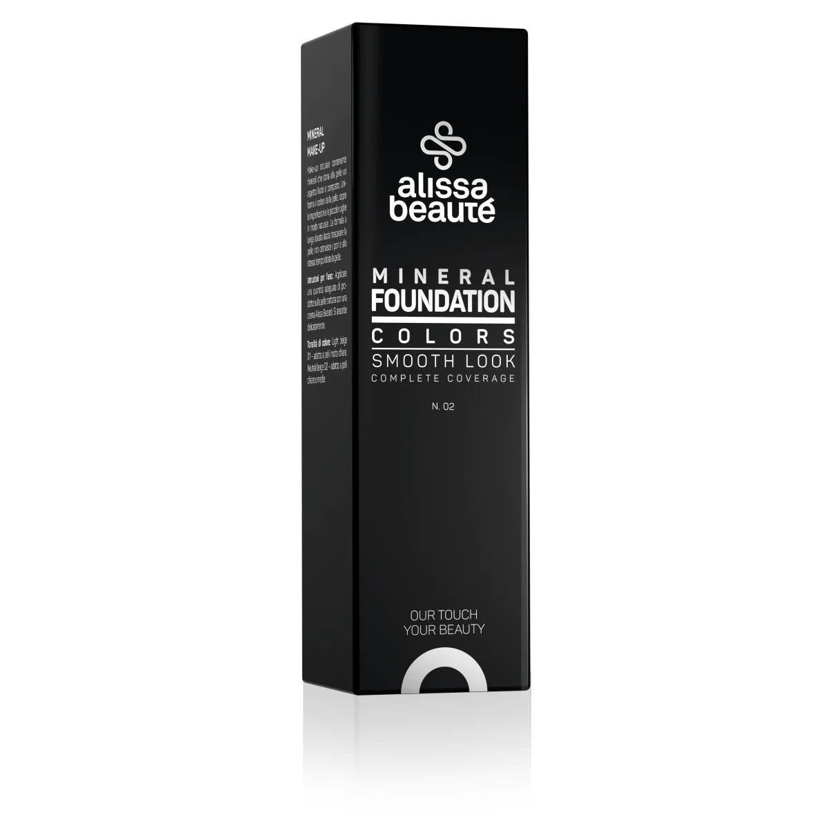 MINERAL MAKE-UP FOUNDATION 02 | 35 ml. Dermato cosmetice profesionale vegane, testate dermatologic pentru un ten sănătos și strălucitor.