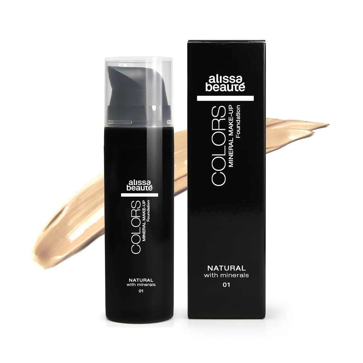 MINERAL MAKE-UP FOUNDATION 01 | 35 ml. Dermato cosmetice profesionale vegane, testate dermatologic pentru un ten sănătos și strălucitor.