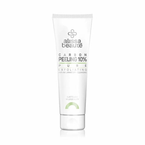 Peeling exfoliant cu cărbune activ și acizi AHA/PHA pentru ten acneic și gras. Curăță porii, reglează sebumul și detoxifică pielea. Home & profesional -Alissa Beaute