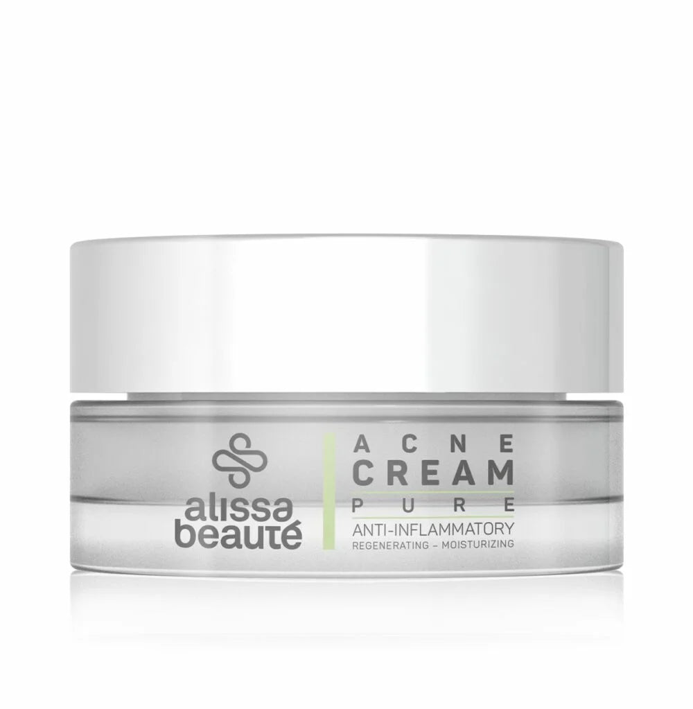 Cremă anti-acnee pentru ten gras și acneic. Reduce inflamațiile, reglează sebumul și susține regenerarea pielii. Ideală pentru îngrijire zilnică - Alissa Beaute