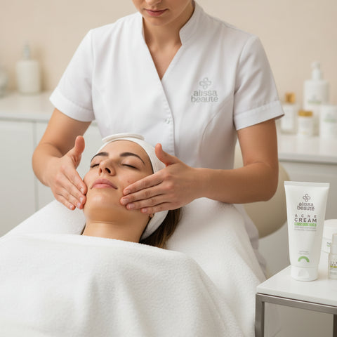 Cremă profesională anti-acnee pentru ten gras și seboreic. Calmează inflamațiile, reglează sebumul și susține regenerarea pielii în tratamentele faciale - Alissa Beaute