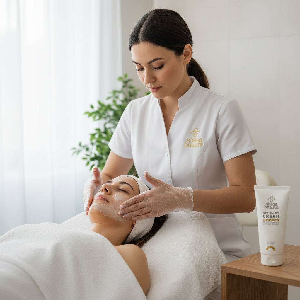 Cremă profesională anti-rid lifting cu acid hialuronic pentru hidratare intensă, fermitate și tratamente faciale anti-aging  - Alissa Beaute