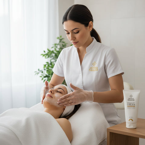 Cremă profesională anti-rid lifting cu acid hialuronic pentru hidratare intensă, fermitate și tratamente faciale anti-aging  - Alissa Beaute