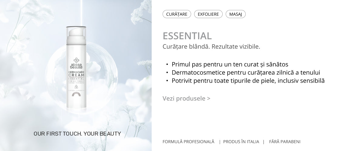 ESSENTIAL CURATARE EXFOLIERE MASAJ  Curatare profesionala a tenului