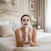 Mască facială HYDRA-OX cu tehnologie Bubble Oxygen pentru hidratare intensă, oxigenare și revitalizarea tenului uscat sau deshidratat.