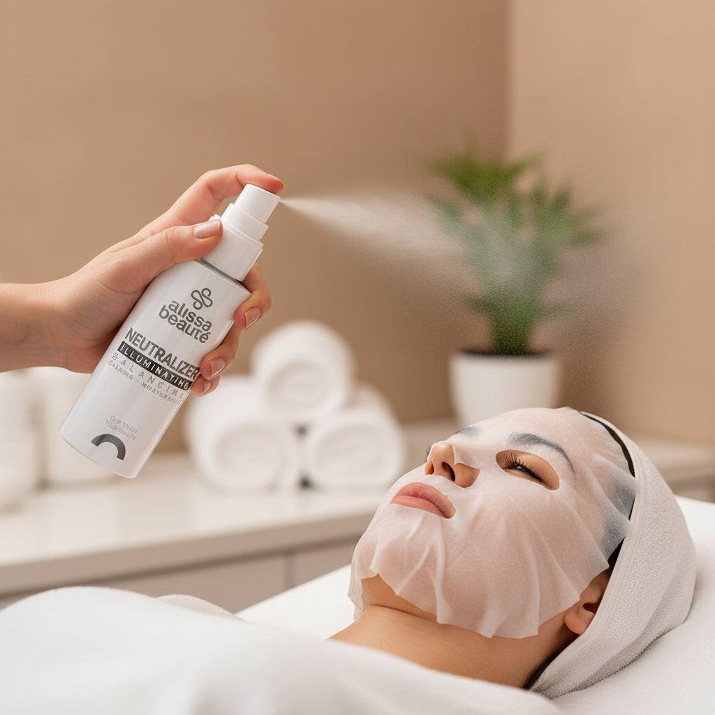 Neutralizator profesional pentru calmarea pielii și echilibrarea pH-ului după peelinguri chimice.