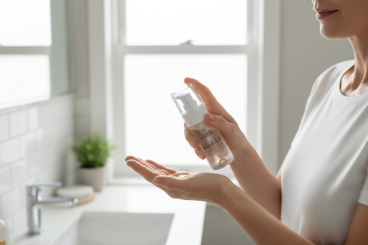 Ser profesional cu Vitamina C stabilă pentru iluminare, fermitate și reducerea ridurilor. Ideal pentru tratamente faciale anti-aging.