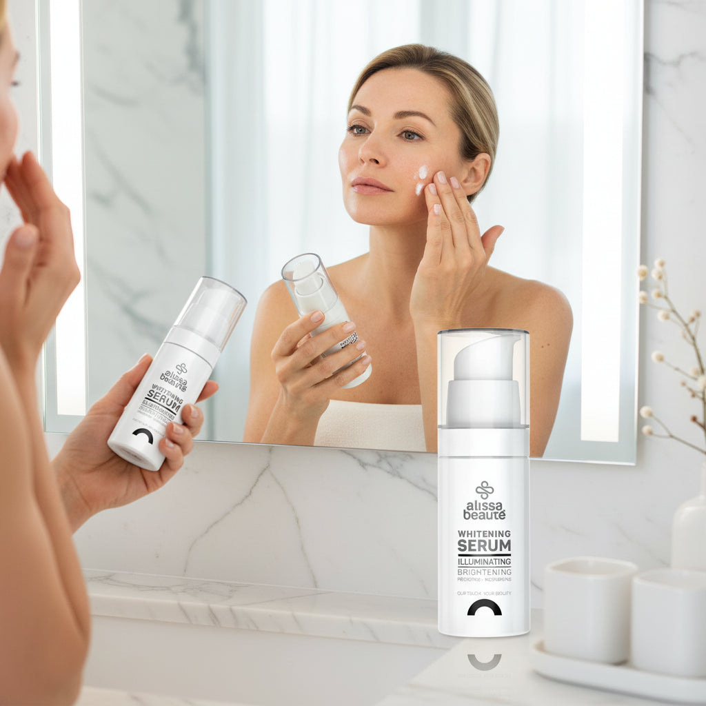 Ser iluminator și depigmentant cu acid tranexamic și tetrapeptidă-30 pentru reducerea petelor pigmentare și uniformizarea pielii.