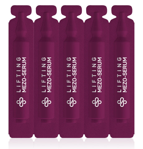 Ser profesional de lifting facial cu colagen vegan și peptide. Redefinește conturul, îmbunătățește fermitatea și elasticitatea pielii 10 * 5 ml - Alissa Beaute