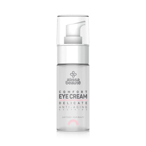 COMFORT EYE CREAM | 30 ml cremă contur ochi sensibili. Dermato cosmetice profesionale vegane, testate dermatologic pentru un ten sănătos și strălucitor.
