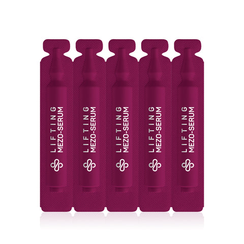 Lifting Mezo-Serum | Set 5 fiole lifting și fermitate cu Liftonin Xpert și Biollagen | 5 × 10 ml