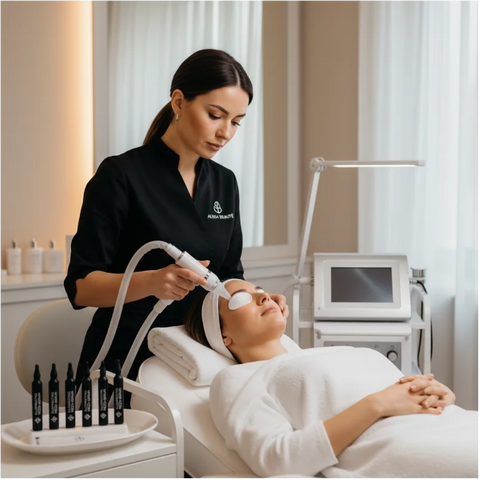 Ser profesional pentru hiperpigmentare cu Hexylresorcinol și vitamina C stabilă. Iluminează tenul, uniformizează culoarea și previne petele 10*5 ml Alissa Beaute