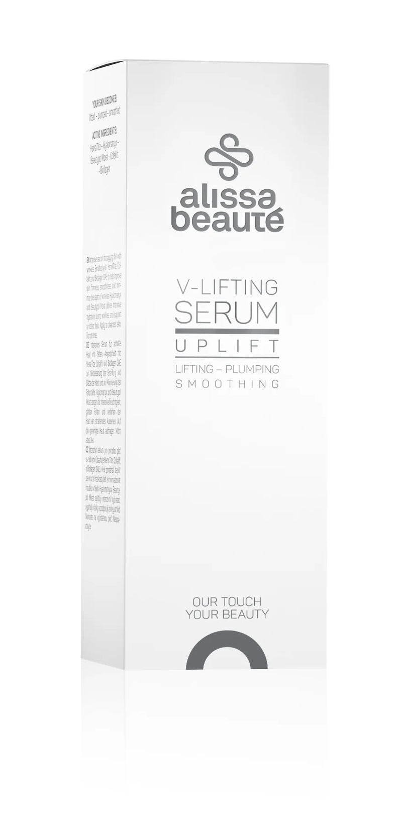 cutie Ser anti-rid cu Biollagen colagen vegan (200× vs. marin), Hyalomatrix™ 5 forme HA & Hema'Tite™. Lifting + fermitate + hidratare profundă. 30ml.