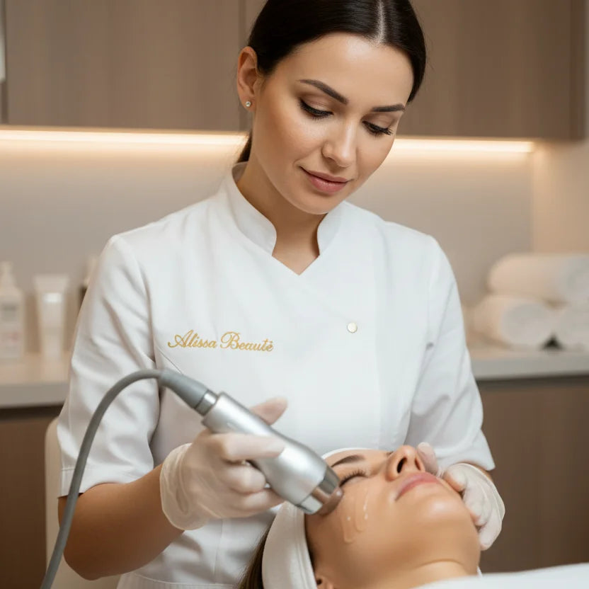 Ser profesional de lifting facial cu colagen vegan și peptide. Redefinește conturul, îmbunătățește fermitatea și elasticitatea pielii - Alissa Beaute