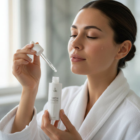 Ser concentrat pentru fortifiere și uniformizare ton cu biotină | Biotin | 50 ml - Alissa Beaute 