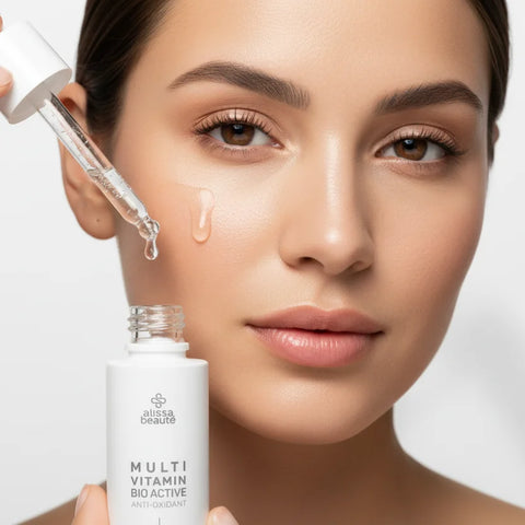 Ser multivitaminic anti-aging cu Q10 și vitaminele A, C, E. Hidratează, netezește și protejează pielea împotriva îmbătrânirii premature - Alissa Beaute