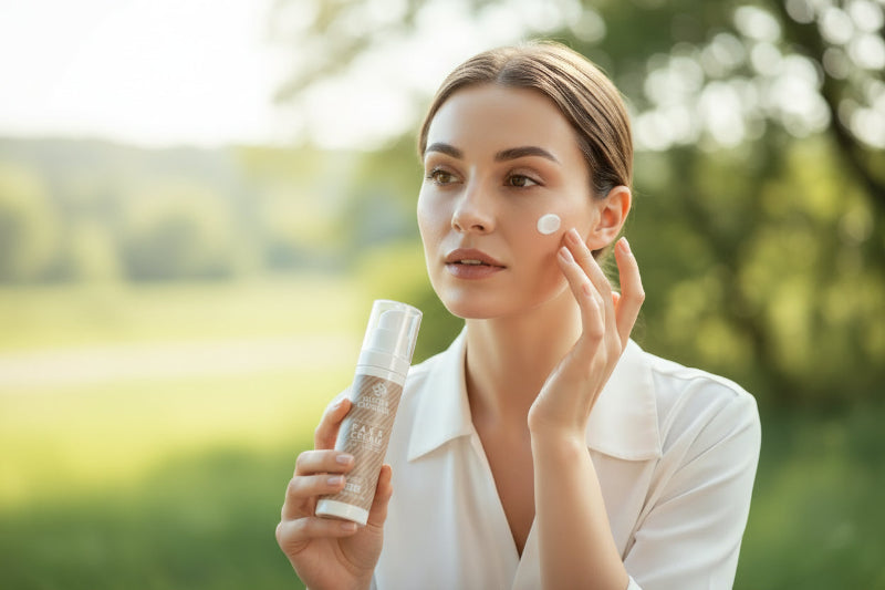 Cremă protectoare pentru față cu SPF 50, acid hialuronic, niacinamidă și complex Celligent®. Protecție UVA/UVB, prevenția petelor și foto-îmbătrânirii - Alissa Beaute
